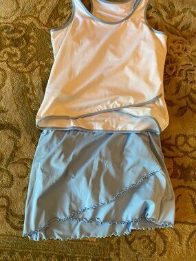 Peachy Tan tennis outfit